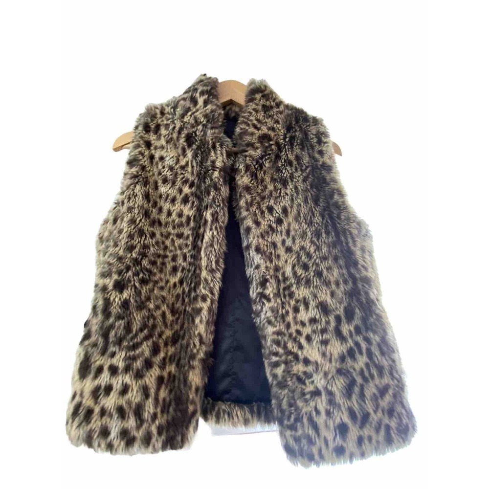 SKEA Women’s Animal Fur Vest Satin Lined With Pockets Paris/Vail Colorado Small - Picture 5 of 7